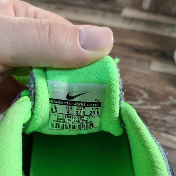 2013 Nike Air Max Defy Run Trainers Women’s Size 6.5 Gray Pink Green 599390-063 - Picture 7 of 7